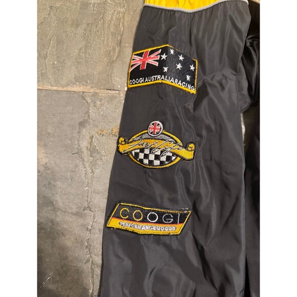 COOGI VERY RARE RACING JACKET BOMBER STYLE BLACK YELLOW MENS XXXL - Picture 2 of 6